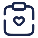 Clipboard Heart SVG Icon